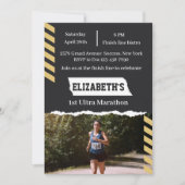 1st Ultra Marathon Finisher Runner First Running 招待状 (正面)