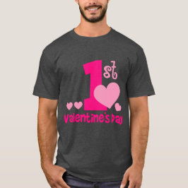 1st valentine day darkベーシックなメンズシャツ tシャツ