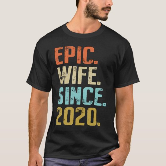 1st Wedding Anniversary For Her Best Epic Wife Sin Tシャツ (正面)