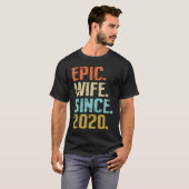 1st Wedding Anniversary For Her Best Epic Wife Sin Tシャツ (正面フル)