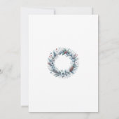 1st Wedding Anniversary Winter Landscape Romantic セーブザデート (裏面)
