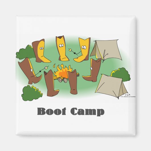 1T-SHIRT_bootcamp1 マグネット (正面)