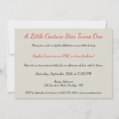 1thバースデーアトリエブラック&ホワイトスタイル 招待状 (裏面)