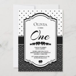 1thバースデーエレファントパーティー 招待状