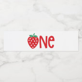 1thバースデーストロベリーテーマスイートワン ペットボトルラベル (シングルラベル)