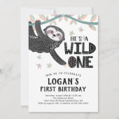 1thバースデースロット誕生日招待状 招待状 (正面)