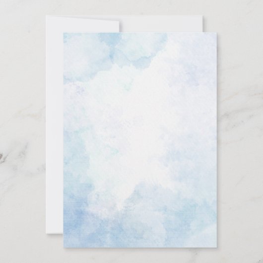 1thバースデーテディベア誕生日招待状 招待状 (裏面)