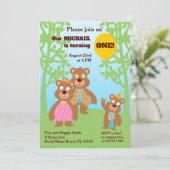 1thバースデーハニーベアーファミリーパーティー 招待状 (スタンド正面)