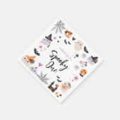 1thバースデーハロウィーンテーマ誕生日 スタンダードカクテルナプキン (角)