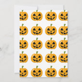 1thバースデーハロウィーンリトルカンプキン招待状 招待状 (裏面)