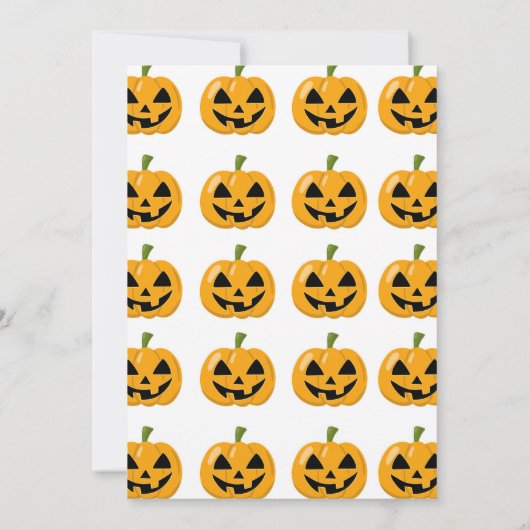 1thバースデーハロウィーンリトルカンプキン招待状 招待状 (裏面)