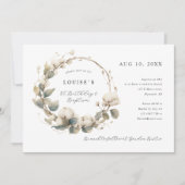 1thバースデーバプティスコットン&ユーカリリース 招待状 (正面)