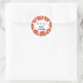 1thバースデーパンプキンサンキューユユー秋 ラウンドシール (バッグ)