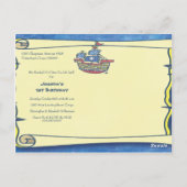 1thバースデーパーティーパイレーツテーマ ポストカード (裏面)