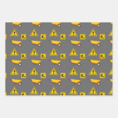 1thバースデーボーイ建築テーマパターン ラッピングペーパーシート (正面3)