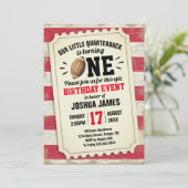 1thバースポーツサッカーチケット素朴レッド 招待状 (スタンド正面)