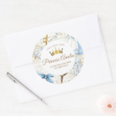 1th誕生日おとぎ話プリンセスガーリー誕生日 ラウンドシール (封筒)