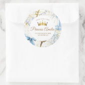 1th誕生日おとぎ話プリンセスガーリー誕生日 ラウンドシール (バッグ)