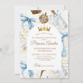 1th誕生日おとぎ話プリンセスガーリー誕生日 招待状 (正面)