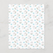 1th誕生日ガールキャットユニコーンピンクブルー予算 チラシ (裏面)