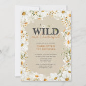 1th誕生日デイジーワイルド&オネダーフルテラコッタ 招待状 (正面)