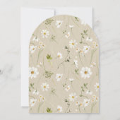 1th誕生日デイジーワイルド&オネダーフルテラコッタ 招待状 (裏面)