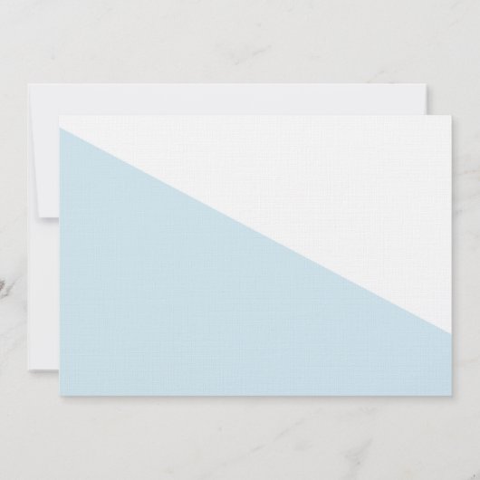 1th誕生日バプテスマ写真ブルー金ゴールドグリットカスタム 招待状 (裏面)