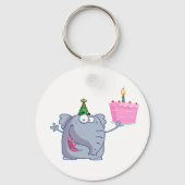 1th誕生日パーティーエレファントキーチェーン キーホルダー (正面)