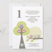 1th誕生日パーティーナイトフールズカワイイ招待状 招待状 (正面)