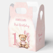 1th誕生日ピンクテディベア番号特典ボックス フェイバーボックス (オープン)
