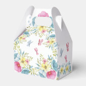 1th誕生日フローラピンクブルー蝶 フェイバーボックス (裏面サイド)