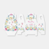 1th誕生日フローラピンクブルー蝶 フェイバーボックス (折り畳みなし)