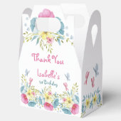 1th誕生日フローラピンクブルー蝶 フェイバーボックス (オープン)