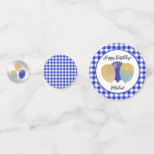 1th誕生日ブルージンジャムバルーン&写真 コンフェッティ (裏面)