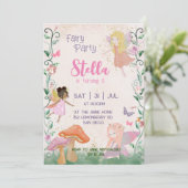 1th誕生日マジカルフェアリーフローラガーデンピクシー 招待状 (スタンド正面)