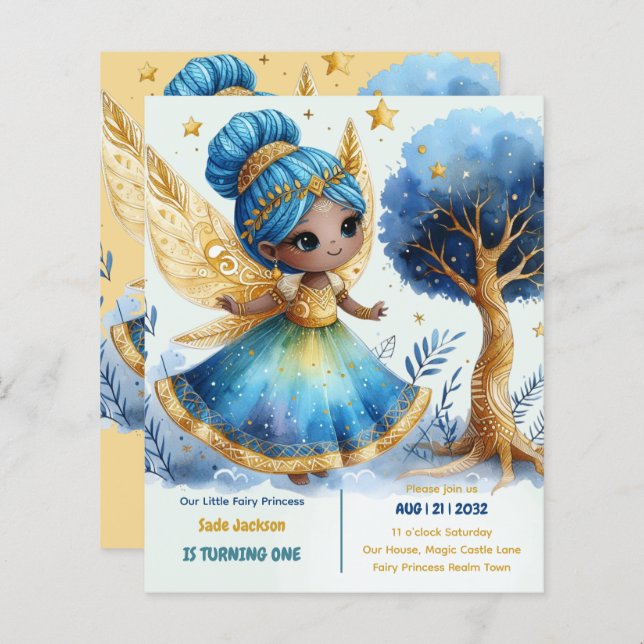 1th誕生日リトルフェアリープリンセスアフリカONE (正面/裏面)