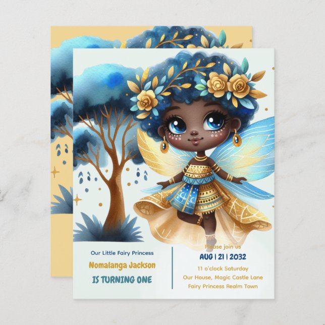 1th誕生日リトルフェアリープリンセスアフリカONE (正面/裏面)