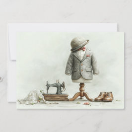 1th birthdayオートオートクチュール男の赤ちゃん&アトリエ 招待状