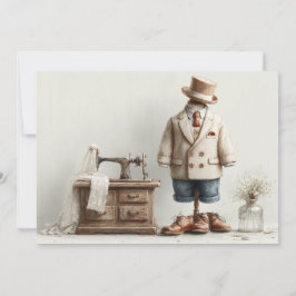 1th birthdayオートオートクチュール男の赤ちゃん&アトリエ 招待状