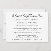 1th Birthday Angel Dress & Perfume Art 招待状 (裏面)