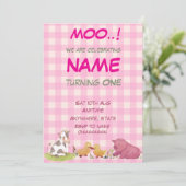 1th birthday farm girlテーマ 招待状 (スタンド正面)