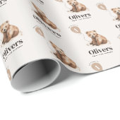 1th Birthday Wild One モダン Bear ラッピングペーパー (ロールコーナー)