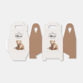 1th Birthday Wild One bear モダンエレガントパーティー フェイバーボックス (折り畳みなし)