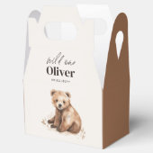 1th Birthday Wild One bear モダンエレガントパーティー フェイバーボックス (オープン)