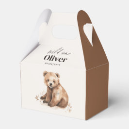 1th Birthday Wild One bear モダンエレガントパーティー フェイバーボックス