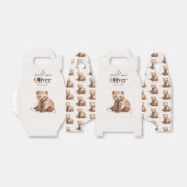 1th Birthday Wild One bear モダンエレガントパーティー フェイバーボックス (折り畳みなし)