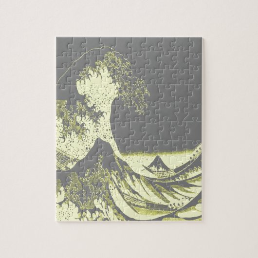 1thegreatwavedblackbig-003 ジグソーパズル (縦)