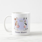 1TSHIRT_udders1 コーヒーマグカップ (左)