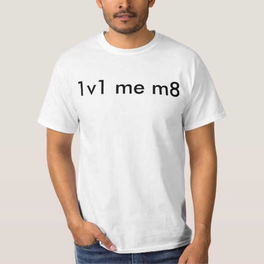1v1私m8 tシャツ (正面)