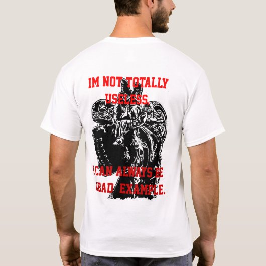 1wheelfelons手描きの全く無用のワイシャツ tシャツ (裏面)